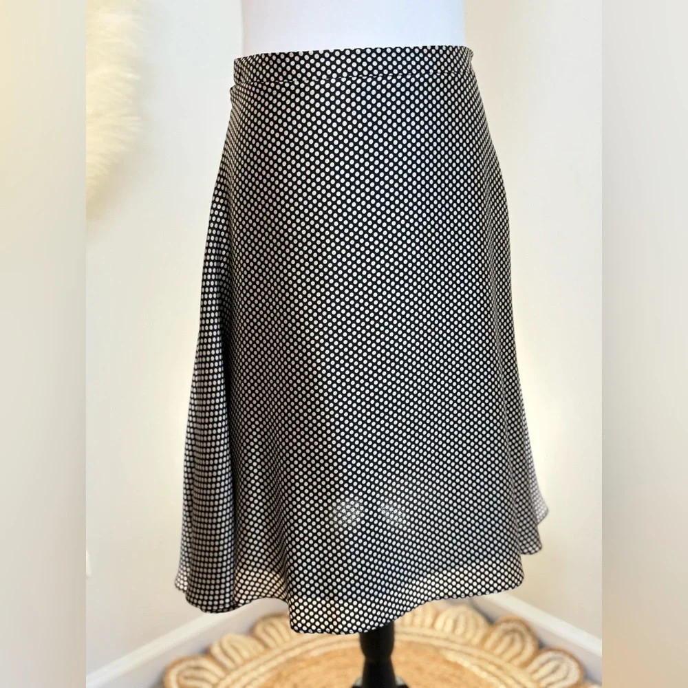 🌾 Milly Silk Polka Dot‎ A-Line Skirt